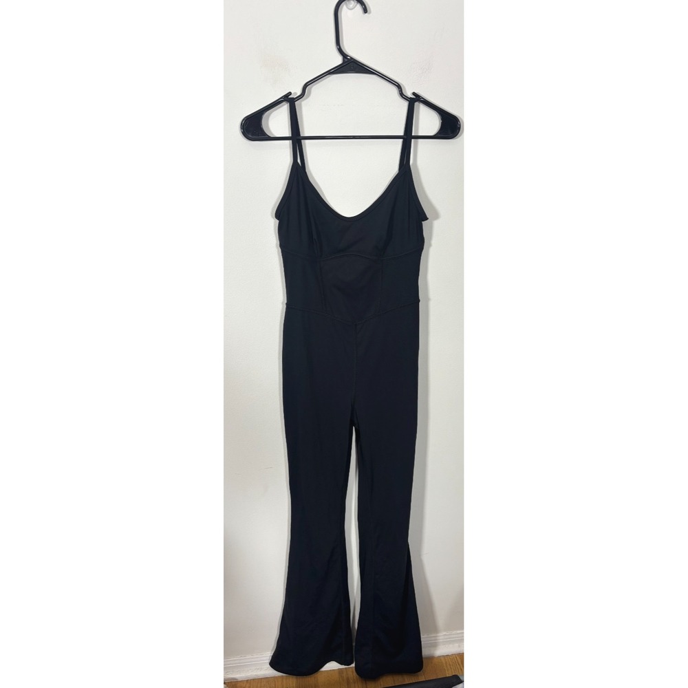 JoyLab Black Flare Jumpsuit Women's XS Athletic and Stretch